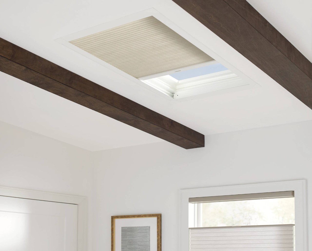 Hunter Douglas Duette® Cellular Shades on a skylight near Concord, California (CA)